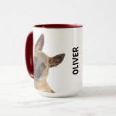 Belgischer Schäferhund personalisierte Mug Tasse (Vorderseite Links)