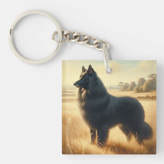 Belgischer Schäferhund Schlüsselanhänger (Vorderseite)