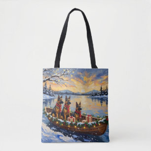Belgischer Schäferhund Tervuren Weihnachtsboot Url Tasche