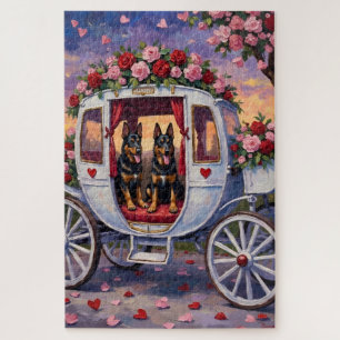 Belgischer Schäferhund Valentinstag Puzzle
