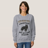 Belgischer Schäferhund Weihnachtshund umarmt Sweatshirt (Vorne ganz)