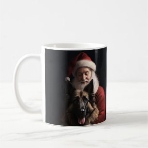 Belgischer Schäferhund Weihnachtsmann Feierliche W Kaffeetasse