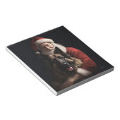 Belgischer Schäferhund Weihnachtsmann Feierliche W Notizblock (angewinkelt)