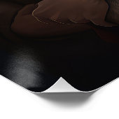 Belgischer Schäferhund Weihnachtsmann Feierliche W Poster (Ecke)