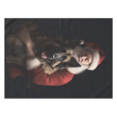 Belgischer Schäferhund Weihnachtsmann Feierliche W Tischdecke (Vorderseite (Horizontal))