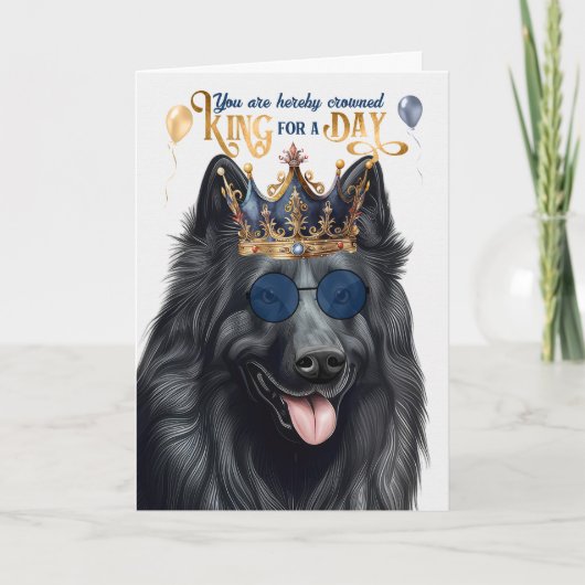 Belgischer Schäferhund zum Geburtstag Karte (Vorderseite)