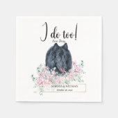 Belgischer Schafhund Hund Hochzeitcocktail Napkins Serviette (Vorderseite)