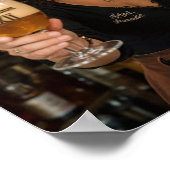 Belgischer Tavernentoast mit Tripel-Plakat Poster (Ecke)