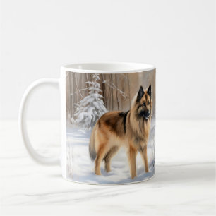Belgischer Tervuren Lass es schneien Weihnachten Kaffeetasse