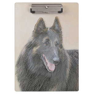 Belgischer Tervuren-Malerei - Süße originelle Hund Klemmbrett