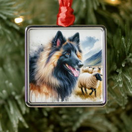 Belgischer Tervuren Ornament Aus Metall