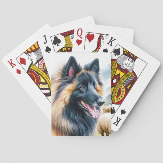 Belgischer Tervuren Spielkarten (Rückseite)
