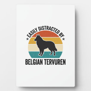Belgischer Tervuren Vintage Hundeliebhaber-Shirt-D Fotoplatte