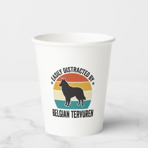 Belgischer Tervuren Vintage Hundeliebhaber-Shirt-D Pappbecher