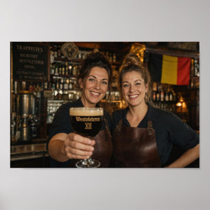 Belgischer Trappisten-Barraum-Willkommensposter Poster