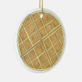 Belgischer Waffle Diner Brunch Food Restaurant Koc Keramik Ornament (Rechts)