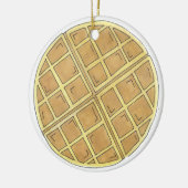 Belgischer Waffle Diner Brunch Food Restaurant Koc Keramik Ornament (Links)