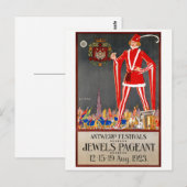 Belgisches Antwerpen Vintage Travel Poster Postkarte (Vorne/Hinten)