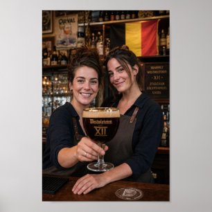 Belgisches Barraum-Souvenir-Andenkenposter Poster