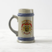 Belgisches Bier Stein - Wappen Bierglas (Links)