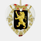 Belgisches Emblem - Wappen von Belgien Keramikornament (Rechts)