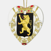 Belgisches Emblem - Wappen von Belgien Keramikornament (Links)