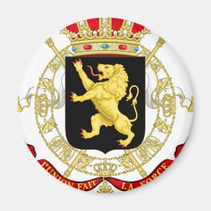 Belgisches Emblem - Wappen von Belgien Magnet
