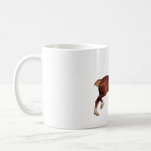Belgisches Entwurfs-Pferd - Kandy Kaffeetasse (Links)