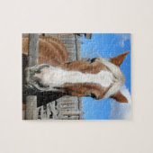 Belgisches Entwurfs-Pferd Puzzle (Horizontal)