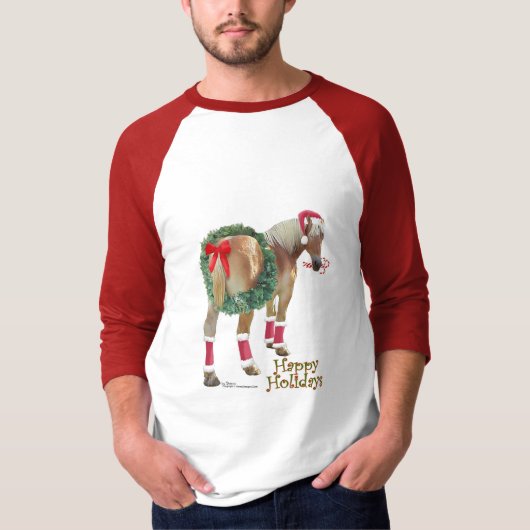 Belgisches Entwurfs-PferdeweihnachtsShirt T-Shirt (Vorderseite)