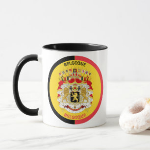 Belgisches Kulturerbe-Emblem Tasse