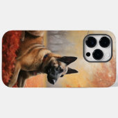 Belgisches Malinoi im Herbst Leaves Fall Inspirier Case-Mate iPhone Hülle (Rückseite (Horizontal))