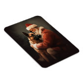 Belgisches Malinoi mit Weihnachtsfeiertag Magnet (Rechte Seite)