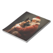 Belgisches Malinoi mit Weihnachtsfeiertag Notizblock (Rotiert)