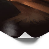 Belgisches Malinoi mit Weihnachtsfeiertag Poster (Ecke)