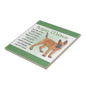 Belgisches Malinois-Erbe der Liebe Fliese (Seite)