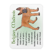 Belgisches Malinois-Erbe der Liebe Magnet (Vertikal)