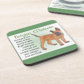 Belgisches Malinois-Erbe der Liebe Untersetzer (Linke Seite)