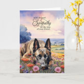 Belgisches Malinois-Gebiet Wildblumen Haustier-Bei Karte (Gelbe Blume)