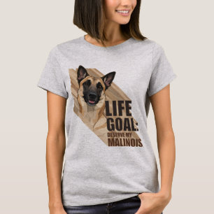 Belgisches Malinois-Hundefan-Design T-Shirt