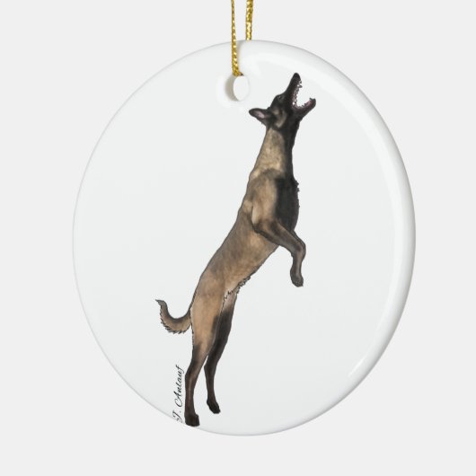 Belgisches Malinois Ornament (Links)