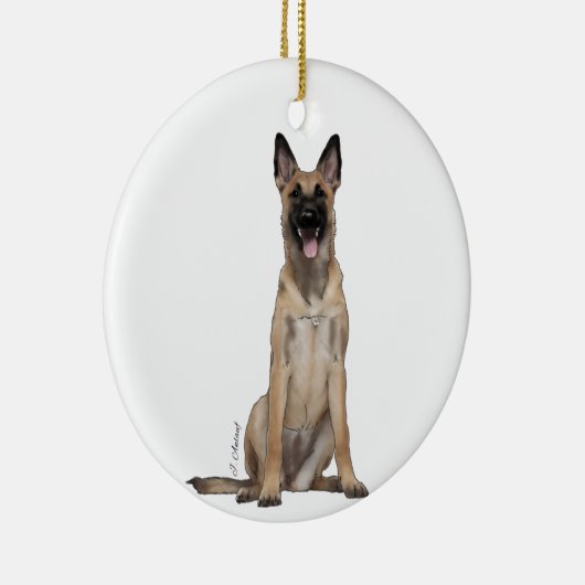 Belgisches Malinois Ornament (Rechts)