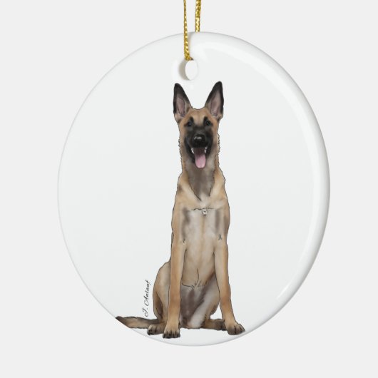 Belgisches Malinois Ornament (Links)