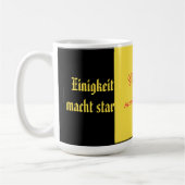 Belgisches Motto Kaffeetasse (Links)