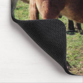 Belgisches Pferd und Milchvieh Mousepad (Ecke)