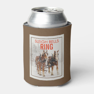 Belgisches Pferdeteam Sleigh Bells Ring Dosenkühler
