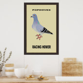 Belgisches Racing Homer Poster (Küche)
