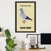 Belgisches Racing Homer Poster (Heimbüro)