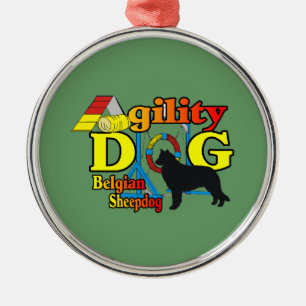 Belgisches Schäferhund-Agility Ornament Aus Metall