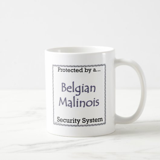 Belgisches Sicherheitssystem Malinois Kaffeetasse (Rechts)